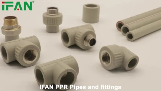 Ifan Hot Sale PPR Kunststoffrohr Wasserrohre Kunststoff Braun Farbe Pn20 20-110mm Rohr für die Wasserversorgung